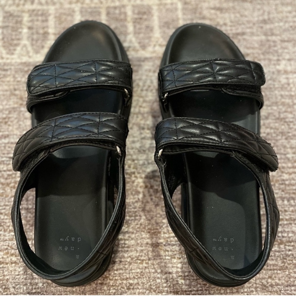 A New Day Black Sandals